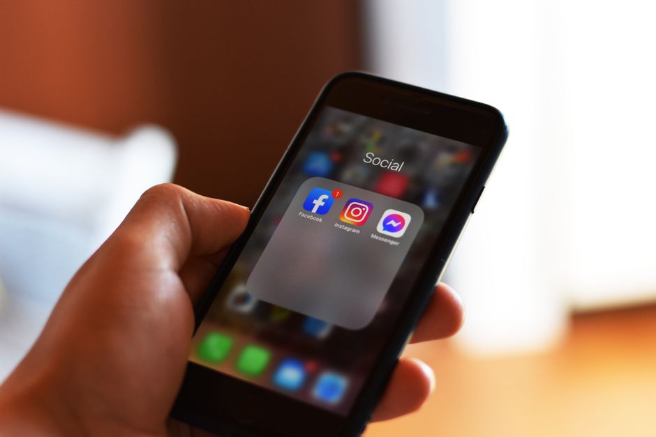 A phone showing installed app icons